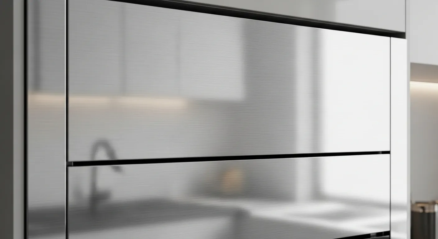 Adhésif effet inox brossé