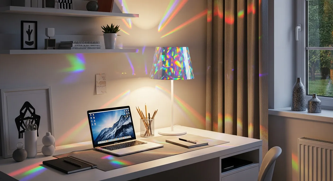 Adhésif Holographique - Effets Iridescents et Arc-en-Ciel