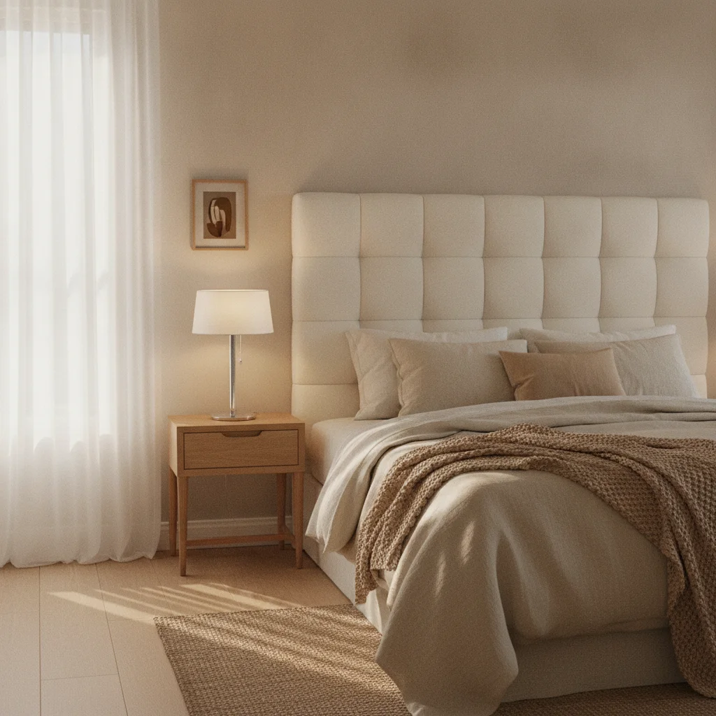 Effet cuir blanc casse : le design epure et doux
